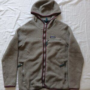 Patagonia Womens Retro Pile Fleece Hooded Full-Zip Jacket Small